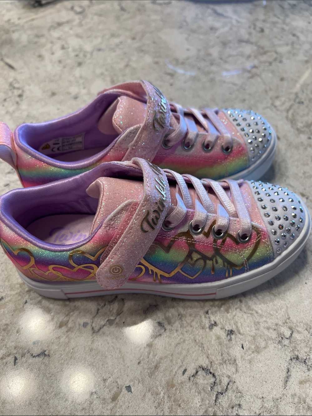 NWOT Skechers twinkle toes sneakers. Size 12.5
